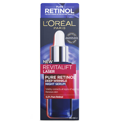 L'Oreal Revitalift Laser Pure Retinol Deep Wrinkle Night Serum 30ml