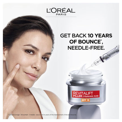 L'Oreal Revitalift Filler Hyaluronic Acid Day SPF15 Cream 50mL
