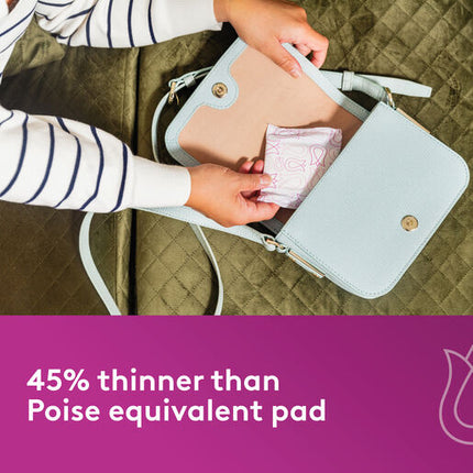 Poise Thin & Discreet Regular Pads 16 Pack