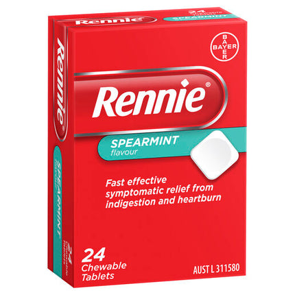 Rennie Indigestion & Heartburn Relief Chewable Tablets 24 Pack