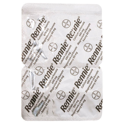 Rennie Indigestion & Heartburn Relief Chewable Tablets 48 Pack