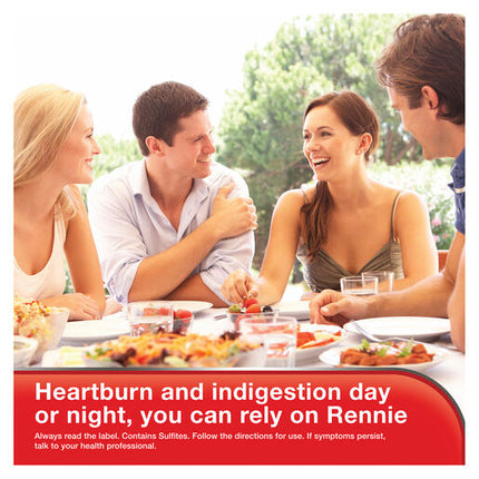Rennie Indigestion & Heartburn Relief Chewable Tablets 24 Pack