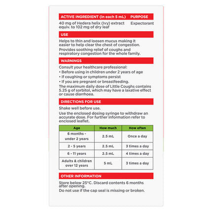 Little Coughs Oral Liquid 100ml