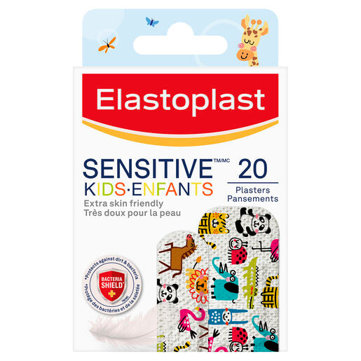 Elastoplast Sensitive Kids Animals Plasters 20 Pack