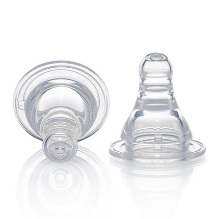 Pigeon Peristaltic Slim Neck Teat Large 2 Pack