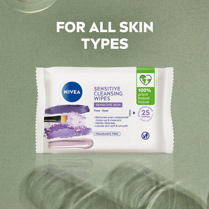 Nivea Sensitive Facial Cleansing Wipes 25