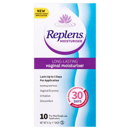 Replens Vaginal Moisturiser 10 Pack