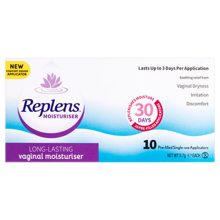 Replens Vaginal Moisturiser 10 Pack