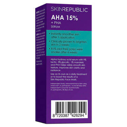 Skin Republic AHA 15% Serum 30ml