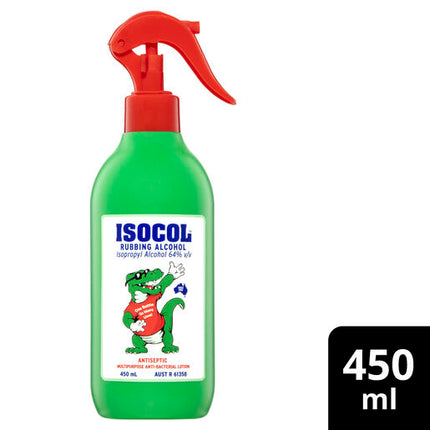 Isocol Rubbing Alcohol Antiseptic Spray 450mL