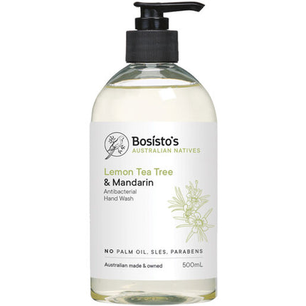 Bosisto's Lemon Tea Tree & Mandarin Hand Wash 500mL