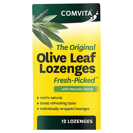 Comvita Olive Leaf Extract Lozenges with Manuka Honey 12 Pack