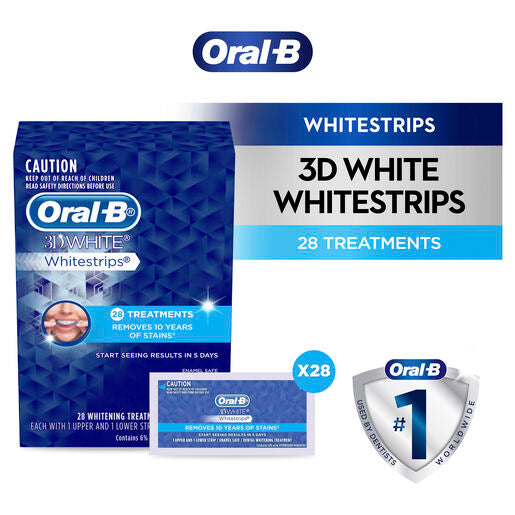 Oral B 3D White Whitestrips 28 Treatments