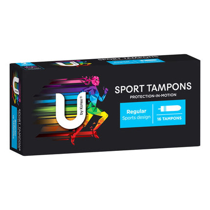 U By Kotex Regular Sports Tampons 16 Pack