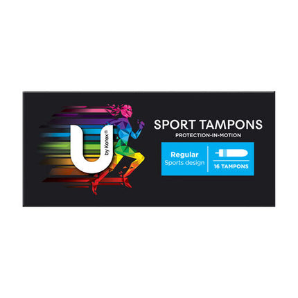 U By Kotex Regular Sports Tampons 16 Pack