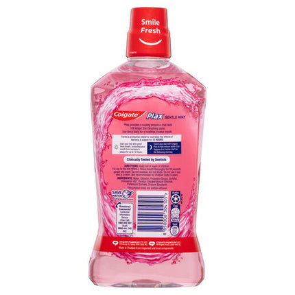 Colgate Plax Alcohol Free Antibacterial Mouthwash Gentle Care 1L