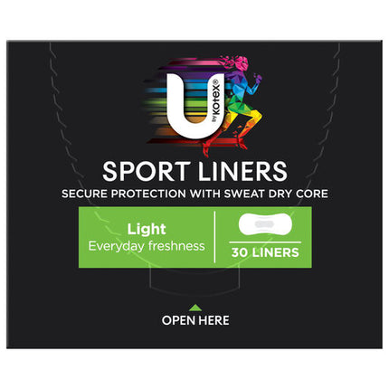 U By Kotex Sport Liners 30 Pack