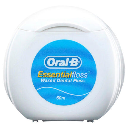 Oral B EssentialFloss Waxed Dental Floss 50m