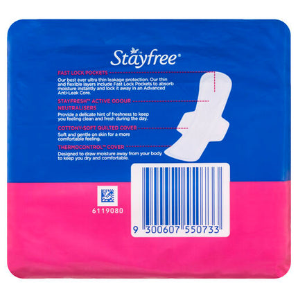 Stayfree Super Ultra Thin With Wings 12 Pads