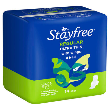 Stayfree Regular Ultra Thin With Wings 14 Pads