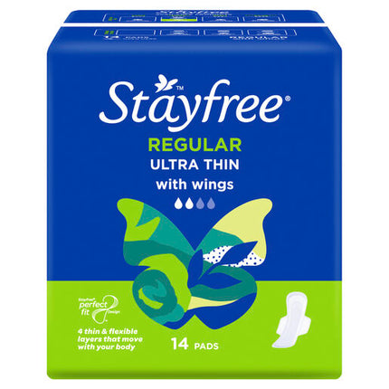 Stayfree Regular Ultra Thin With Wings 14 Pads