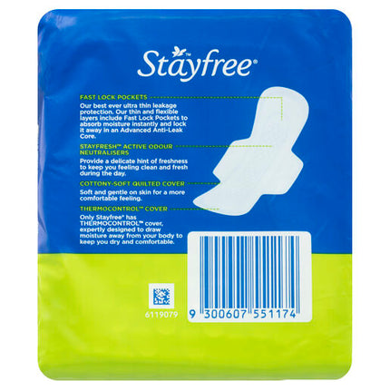 Stayfree Regular Ultra Thin With Wings 14 Pads