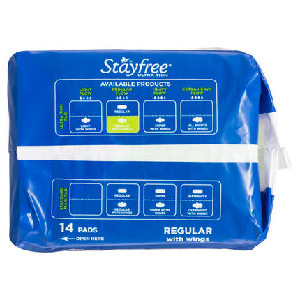 Stayfree Regular Ultra Thin With Wings 14 Pads