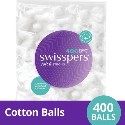 Swisspers Cotton Wool Balls 400 Pack
