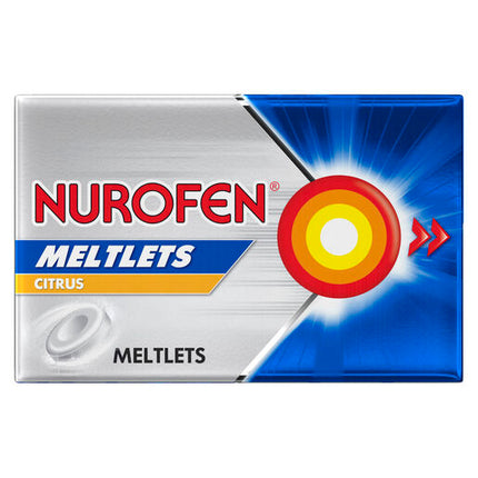 Nurofen Meltlets Citrus 200mg Ibuprofen 24 Pack
