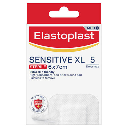 Elastoplast Sensitive Dressing XL 6x7cm 5 Pack