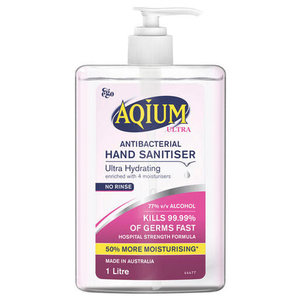 Ego Aqium Ultra Hydrating Hand Sanitiser 1L