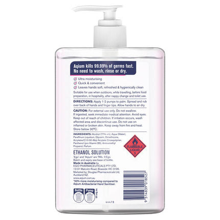 Ego Aqium Ultra Hydrating Hand Sanitiser 1L