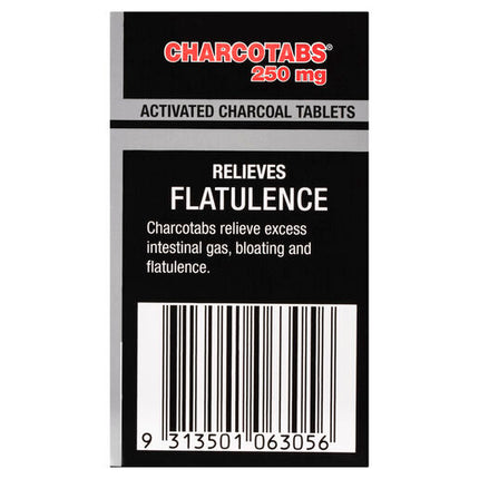 Charcotabs Activated Charcoal 250mg 60 Tablets