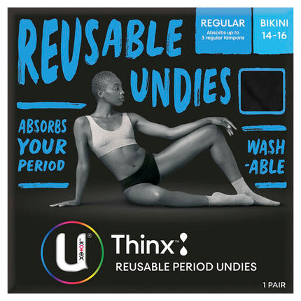 U by Kotex Thinx Period Undies Bikini Regular Size 14-16