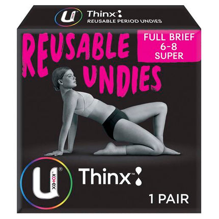 U by Kotex Thinx Period Undies Briefs Super Size 6-8