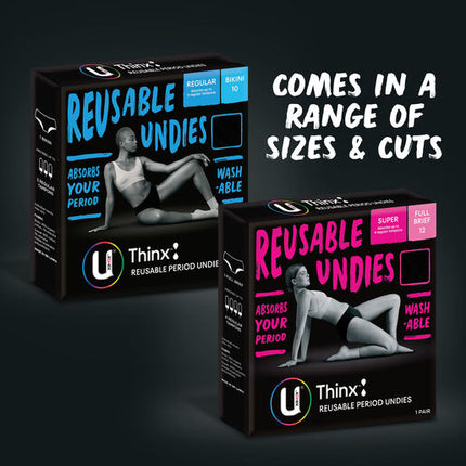 U by Kotex Thinx Period Undies Bikini Regular Size 14-16