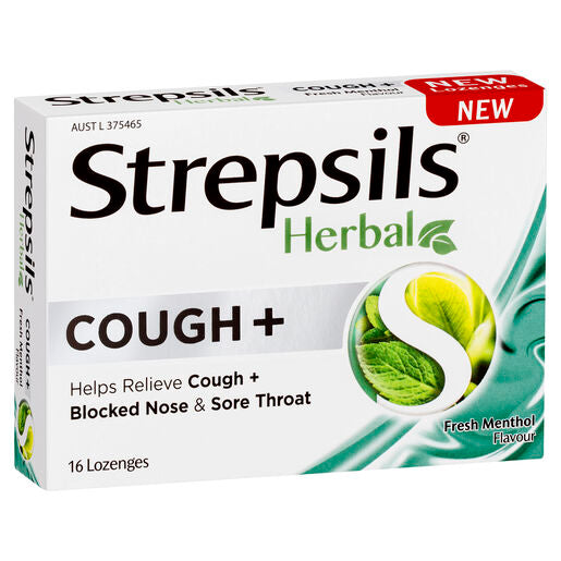 Strepsils Herbal Cough + Menthol 16 Lozenges