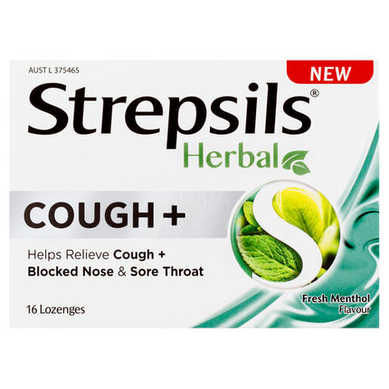 Strepsils Herbal Cough + Menthol 16 Lozenges