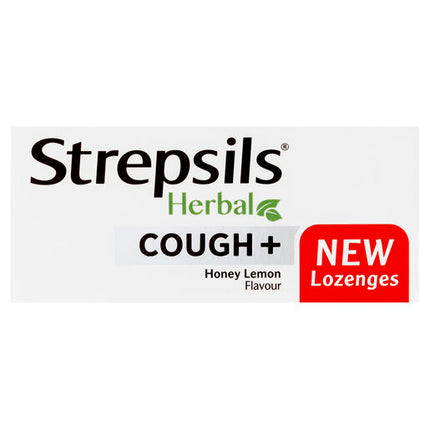 Strepsils Herbal Cough + Honey Lemon 32 Lozenges