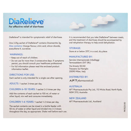 DiaRelieve Sachets 10 x 3.25g