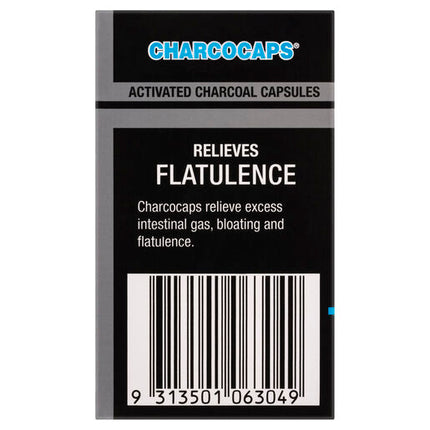 Charcocaps Activated Charcoal 200mg 60 Capsules