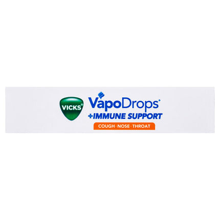 Vicks VapoDrops Immune Support Orange 16 Lozenges