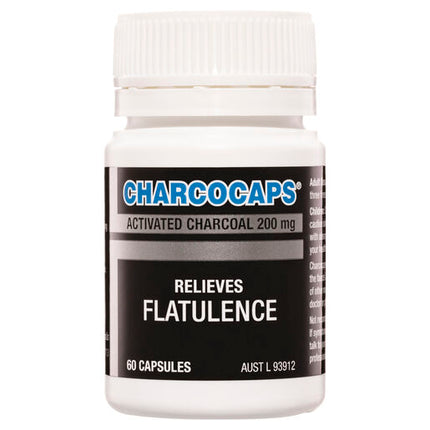 Charcocaps Activated Charcoal 200mg 60 Capsules