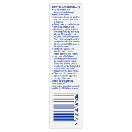 Otrivin Junior Nasal Spray 10ml