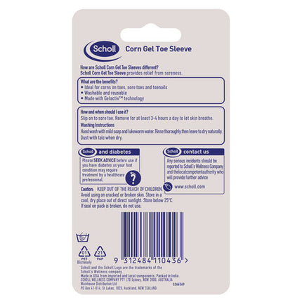 Scholl Corn Gel Toe Sleeve