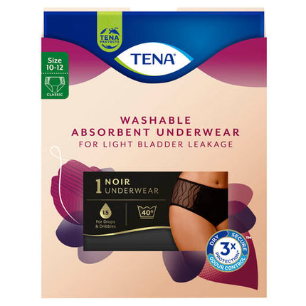 Tena Washable Absorbent Underwear Classic Size 10-12