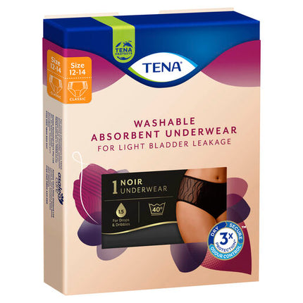 Tena Washable Absorbent Underwear Classic Size 12-14
