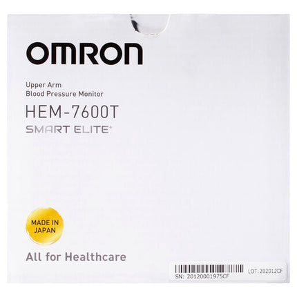 Omron HEM7600T Smart Elite+ Blood Pressure Monitor