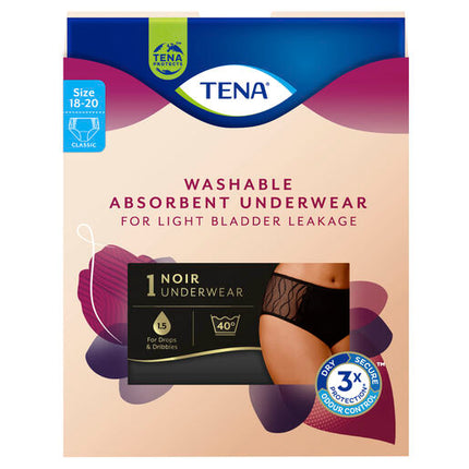 Tena Washable Absorbent Underwear Classic Size 18-20