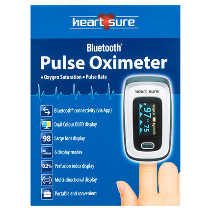 Heart Sure Pulse Oximeter with Bluetooth